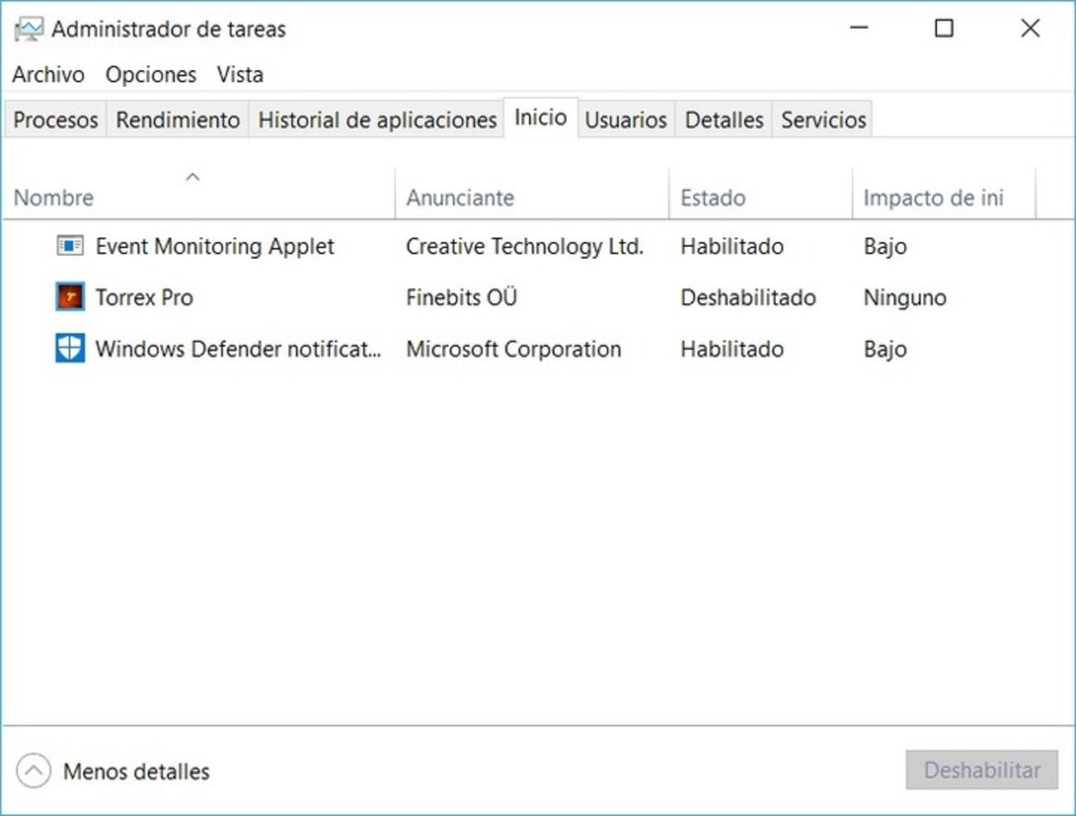Administrador de tareas Windows 10 - BLOG - Cómo iniciar un programa cuando arranca Windows 10